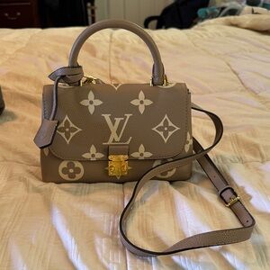 Chic Taupe Monogram Satchel